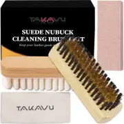 Premium Suede & Nubuck Cleaning Kit - Crepe Brush, Brass Bristle Brush, Micro...