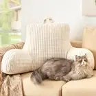 Reading Pillow for Bed, Memory Foam Back Pillow for Bed Sitting Up, Bed Rest ...