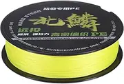 uxcell Braided Fishing Line, 164 Yards 0.32mm Dia Abrasion Resistant Colored Fishing Line for Saltwater/Freshwater/Ice Fishing, 8 Strand Super Strong Zero Stretch [Yellow]