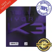 Tibhar Hybrid K3 Table Tennis & Ping Pong Rubber, Choose Your Color & Thickness