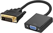 ETHZZLE 1080p Male to Vga Female Adapter Cable to Vga Converter for Tv Computer Black