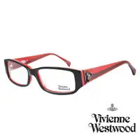 在飛比找momo購物網優惠-【Vivienne Westwood】光學鏡框英倫龐克風-紅