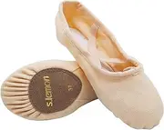 [s.lemon] Ballet Shoe for Girls,Canvas Split Sole Yoga Gymnastics Ballet Dance Slipper