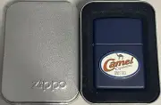 ZIPPO 1998 CAMEL RETRO SINCE 1913 EMBLEM BLUE MATTE LIGHTER SEALED IN BOX Q289