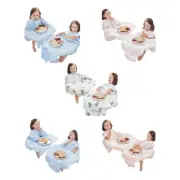 Coverall Baby Feeding Bib Long Sleeves Smock for Eating Easy-Clean Apron Neutral