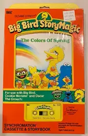 1987 Vintage SEALED Big Bird STORY MAGIC The Colors of Spring CASSETTE/BOOK Set