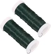 Flexible Plant Straps 2 Rolls Metal Wire for Plant Fixing Garden Floral Arrangement Tie Iron Material DIY Gardening Binding Tie