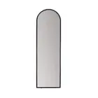 Habitat Home Decor 18"W Metal Vertical Frameless Frameless Standing Mirror Black