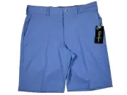 Walter Hagen Men's Size 36 Perfect 11 Golf Shorts Gripper Waist Daybreak Blue