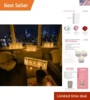 LED Luminary Paper Bags - 'Will You Marry Me?' Light-Up Proposal Decoration