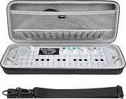 Geekria Hard Shell Travel Carrying Case, Drum Machine Bag Compatible with Teenage Engineering OP-1 Field/OP-XY Portable Synthesizer (Dark Gray)