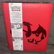 Pokémon Premium Ultra-Pro Binder Red ES CHARIZARD Binder Holds Up To 360 Cards