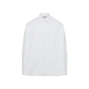 [Dries Van Noten] Dries Van Noten-White And Navy Casia Cotton Shirt-Donna S STAND