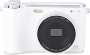 Depisuta 4K Digital Camera with 3 Inch Flip Screen, Autofocus 64MP HD Vlogging Camera for YouTube with 16X Digital Zoom, Wide Angle Lens for Selfie, Vlog, Travel, Campus (White)
