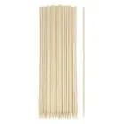 100pcs Bamboo Skewers Sticks 10 Inch 5mm Dia Natural Wooden Cocktail Picks