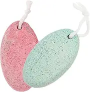 FRCOLOR 2 Pack Volcanic Foot Rub Stone Lava Pumice Exfoliating Callus Remover Random Color