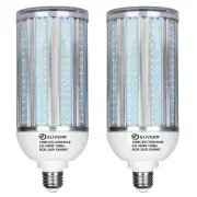 100W LED Corn Light Bulb 2 Pack, 10000 Lumen 5000K Daylight White E26/E39 Led...