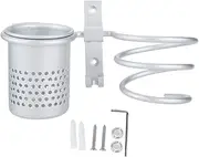 HAIR DRYER HOLDER STRONG SPIRAL DESIGN ORGANIZER FOR HOME BATHROOM HOTEL SPACE ALUMINUM