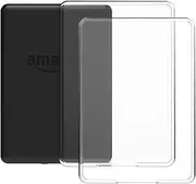LEZOOY 2Packs Clear Case for 7" All-New Kindle Paperwhite 12th Gen 2024 Kindle Colorsoft Signature Edition Ultra Slim TPU Transparent Cover Lightweight Scratch-Proof Silicone Back Cover Shockproof