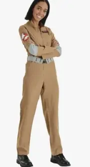 New Ghost Busters Outfit W/ Belt And Name Tags Women's Sz XL (14/16)