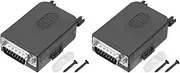 uxcell D-sub Connector Male Port 2-Row 15-Pin Terminal Block Adapter Breakout for Mechanical Equipment CNC Computers