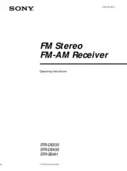 Sony STR-DE435 Amplifier / Receiver Owners Instruction Manual Printed or PDF