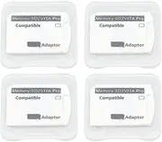 for PS Vita Memory Card Adapter, 4Pcs Micro SD Adapter for PS Vita 1000 2000 for PS TV, Plug and Play
