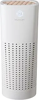 M-003W Car Air Purifier with Cypress Wood, 4-Stage Filtration, H13 True HEPA Filter, Captures Smoke, Odors, USB Port 5V Car, Desk and Office, Made in Korea