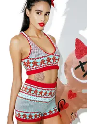 [Knitty Kitty] Gingerbread Knit Shorts