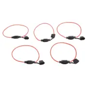 5Pcs Car In Line Mini Holder Splash Proof Waterproof Power Socket