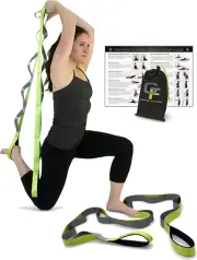 Stretching Strap, Premium Quality Multi Strap, Neoprene Padded Handles, 12 , 1.5