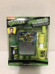 NICKELODEON TEENAGE MUTANT NINJA TURTLES BATH TIME PLAY SHAVE SET NIB