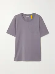 [Moncler Genius] Moncler Genius - + 1017 Alyx 9sm Printed Cotton-jersey T-shirt - Lavender - x small x small Purple