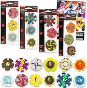 Power Rangers Ninja Steel Birthday Party Favors - Bundle with 12 Power Rangers Toy Ninja Stars with Power Rangers Tattoos | Power Rangers Party Supplies Goodie Bag Fillers