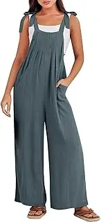 [LIHWKD] Jumpsuits for Women,Women's Casual Loose Overalls Jumpsuits,One Piece Comfy Baggy Rompers with
