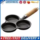 3 Hole Cake Maker Frying Pan Frying Pot Pan Non-Stick Egg Frying Pan Pancake Pan