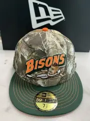 Buffalo Store DJMACH New Era Sliding Bisons Fitted 7 1/8 Hat RealTree Camo 2.0