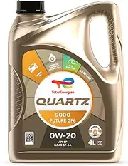 TotalEnergies Quartz 9000 Future GF6 0W-20 Engine Oil 4L – Advanced Synthetic Oil for Hybrid & Stop-Start Engines – API SP, ILSAC GF-6A – Enhanced Fuel Economy & Engine Protection