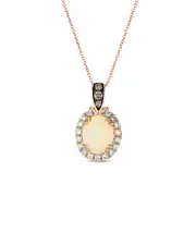 Le Vian Neapolitan Opal 14K Rose Gold 1.67 ct. tw. Diamond & Opal Pendant