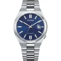 在飛比找蝦皮購物優惠-《辰的專業代購》Citizen星辰款經典藍面機械鋼帶腕錶-尊