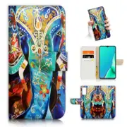 ( For Vivo Y22s ) Wallet Flip Case Cover AJ23434 India Elephant