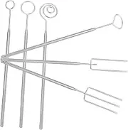 Zerodeko 1 Set Stainless Steel Chocolate Dipping Forks Set Multi Function Culinary Tools for Fondue Cheese Dessert for Events Easy to Clean Comfortable Grip