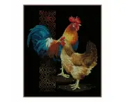 Vervaco CHICKEN & ROOSTER Counted Cross Stitch Kit PN-0162577