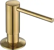 Maizoon Soap Dispenser Copper Press Type for Kitchen Sink Multifunctional Use Durable Easy to Clean Large Capacity with Rotate 360 Degrees Pump Head and Easy to Pump 500ML Gold