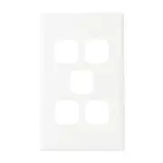 HPM XLP770/5PLWE - Excel 5 Gang Light Switch Cover - White