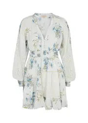 Bytimo Patchwork Cotton-blend Mini Dress - White - S (UK8-10 / S) S (UK8-10 / S)