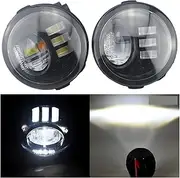 TDTAPN 2X Fog Light Compatible for Infiniti M M25 M37 M56 2011-2013 H11 Front Bumper LED Fog Daytime Running Lamp(LED-White)