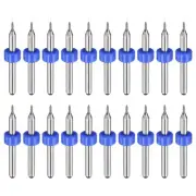 20pcs Micro PCB Drill Bits 0.1mm Tungsten Steel for CNC Engraving