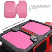 For Jeep Wrangler JK 07-17Pink Roof Sunshade Mesh Shade Cover Sunroof Top Bikini