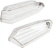 Motorcycle Turn Signal Light Housings 1 Pair Replace High Performance Accessory Light Covers, Transparent